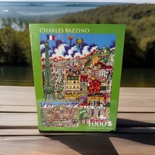 Charles Fazzino La Joie De Vie Paris 1000 Piece Jigsaw Puzzle HTF Parisian City picture