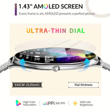 2026 Ultra Slim Smart Watch For Men Women, Waterproof Smartwatch iPhone Samsung picture