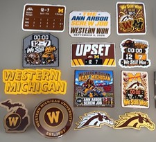 Western Michigan Beat Michigan Custom Sticker Pack (13 Sticker Set) Football picture