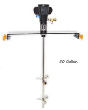 TECHTONGDA 50 Gallon Pneumatic Stainless Steel Rung Barrel Mixer Used for Paint picture