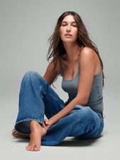 NWT GAP X HAILEY BIEBER The Hailey Low Rise Loose Jean - Light Indigo - 29 picture