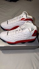 Jordan Air Jordan 13 Retro White/Red/Black Leather Mid Top Basketball Sneakers picture