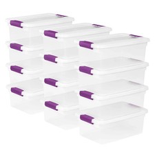 Sterilite 15 Quart ClearView Latch Box, 12-pack picture