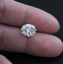 Oval Cut Loose Moissanite Stone D Color VVS1 GRA Certificate  All Sizes picture