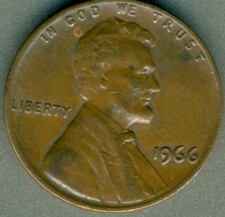 💰 1966 Lincoln Penny DDO Rare WDDO-004 💰 picture