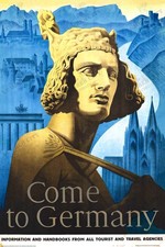 Come to Germany 1935 Vintage Travel Poster Max Eschle Wall Art Print Retro picture