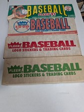 1988, 1989, 1990, 1991 Fleer Baseball Complete Set Lot x4 Factory Sealed New picture