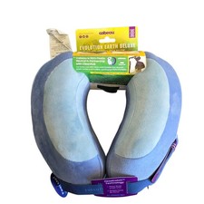 NEW Cabeau Evolution Earth Deluxe Travel Neck Memory Foam with Case Blue picture