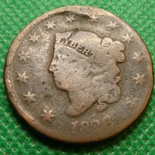 1826 Large  Cent Coronet Head  Coin (1816-1839 ) #JY29 picture