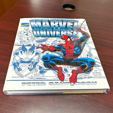 Marvel Universe Peter Sanderson Hardcover Illustrated Dust Jacket Marvel Comics picture