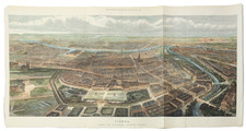 1873 Vienna Austria Panoramic View International Exhibition Buildings ILN Hand C picture