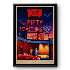 Rush Live Concert Climate Pledge Arena in Seattle, WA Oct 10 & 12 2026 Poster picture
