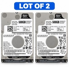 WD5000LPSX  Western Digital 2.5 inch HDD 500GB WD BlacK Lot Of 2 Tested picture