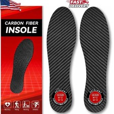 1 Pair Carbon Fiber Insole for Men & Women: 1.2Mm Thick Rigid Shoe Insert Suppor picture