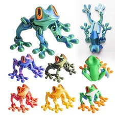 Cute Mini 3D Printed Frogs with Magnetic Feet, Articulated 3D Printed Frog OY picture