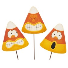 Round Top Collection - Expression Candy Corns w/REM Stakes, Set of 3 -  picture