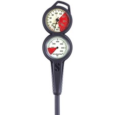 SCUBAPRO 2-Gauge Inline Diving Console with Pressure None or Other, Black picture