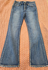 Vigoss Women’s Jeans Size 30 Light Wash Distressed Denim Y2K Casual picture