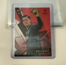 2018-19 Topps Finest Champions League Wojciech Szczęsny Auto Red Refractor /5 picture