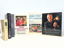 Vintage French Cookbook Lot 6 Julia Child Jacques Pepin Cuisine Minceur 1st Ed picture