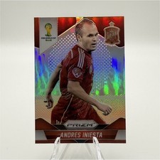2014 Panini Prizm World Cup Silver Andrés Iniesta Spain Soccer #177 picture