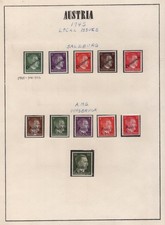 Austria Italy 1919/1945 Collection On 7 Pages Of German Stamps Overprinted picture