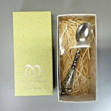 Metal Morphosis by Kaycee Binns Pewter Baby Spoon OPEN WIDE Airplane Box picture