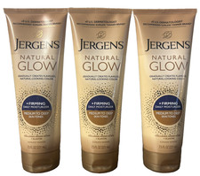 JERGENS Natural Glow Firming Medium to Deep Skin Tones Moisturizer 7.5oz Each X3 picture