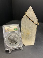 14k Gold Vintage Sapphire Diamond Bangle, Quartz Tower, CAC Enduring Liberty picture