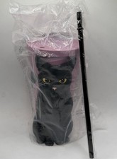 Practical Magic 2 Black Cat Cup with Straw NEW/SHIPS NOW picture