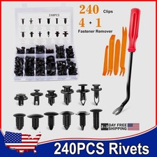 240pcs Auto Car Bumper Retainer Clips Fastener Remover Push Pin Rivet Screw NEW. picture