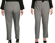 Investments Women's the PARK AVE fit Stretch Pants Size 12PS Waist 34 Inseam 26 picture