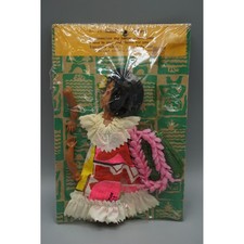 Vintage Lanakila Crafts Mele Mary Hula Doll Hawaii Souvenir NIP AD 13 picture