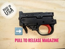 Ruger 1022 10/22  and Charger magazine release pull style  BLACK picture