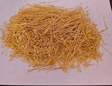 100+ g Gold Plated Pins Vintage Scrap Gold Recovery Lot E picture