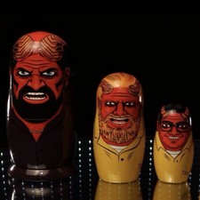 Your Pretty Face Is Going To Hell — Adult Swim — Nesting Dolls — (set of 5) picture