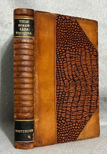 Antique Decorative Philosophy Book Nietzsche Thus Spake Zarathustra Leatherbound picture