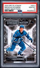 2024-25 O-Pee-Chee Platinum - Sweet Selections Macklin Celebrini #SS-11 PSA 10 picture