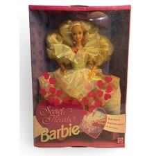 VTG Mattel Secret Hearts Barbie Doll Pink 1992 #7902 90s Fashion Toy Collectible picture