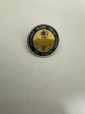 Vtg 1984 Los Angeles Olympic Summer Game BSA Boy Scout Pin Inland Empire Council picture