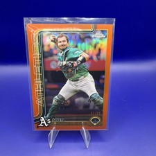 2025 Topps Chrome - Shea Langeliers #58 Orange Refractor /25 picture