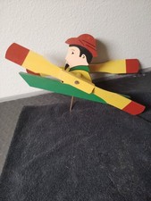Vintage Style Wooden Whirligig Folk Art Wind Spinner 14