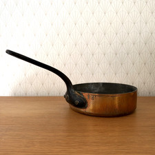 Antique French Copper Saute Pan E.Dehillerin Iron Handle 2909266 picture