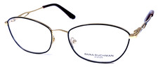 DANA BUCHMAN “FARLOW” NOS Black/Gold Titanium 52-16-135 Eyeglasses Frame picture