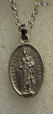 Vintage Archangel Raphael “THE HEALER” Sterling Silver Pendant picture