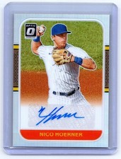 Nico Hoerner 2021 PANINI OPTIC RETRO '87 SIGNATURES AUTO #RS87-NH CUBS picture
