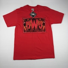 Vintage 1998 WCW nWo New World Order Wrestling Tee Deadstock Large picture