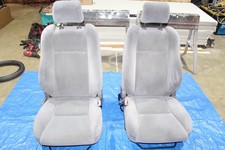 04-08 Toyota SOLARA Pair Front BUCKET SEATS w/ Recline Handles GRAY Cloth CLEAN picture