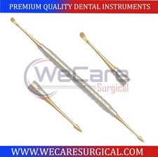 Periosteal Elevator BUSER Dental Surgical Instruments Double Ended Titanium GOLD picture