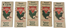 Vintage Conoco Travel Bureau Guide Lot (5) 1930s Bronz-z-z Gasoline Ephemera picture